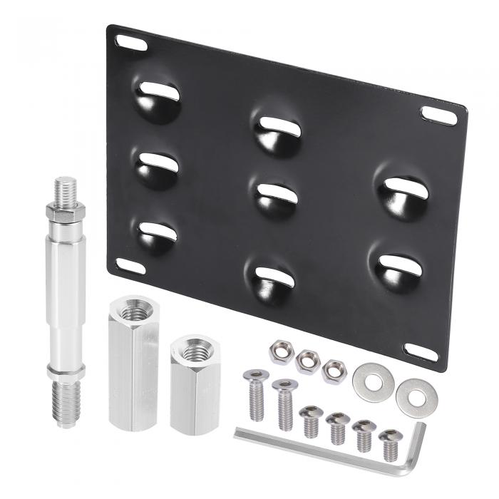 【期間限定10％OFF】X AUTOHAUX 車のフロントバンパートウフック ナンバープレートマウントブラケット..