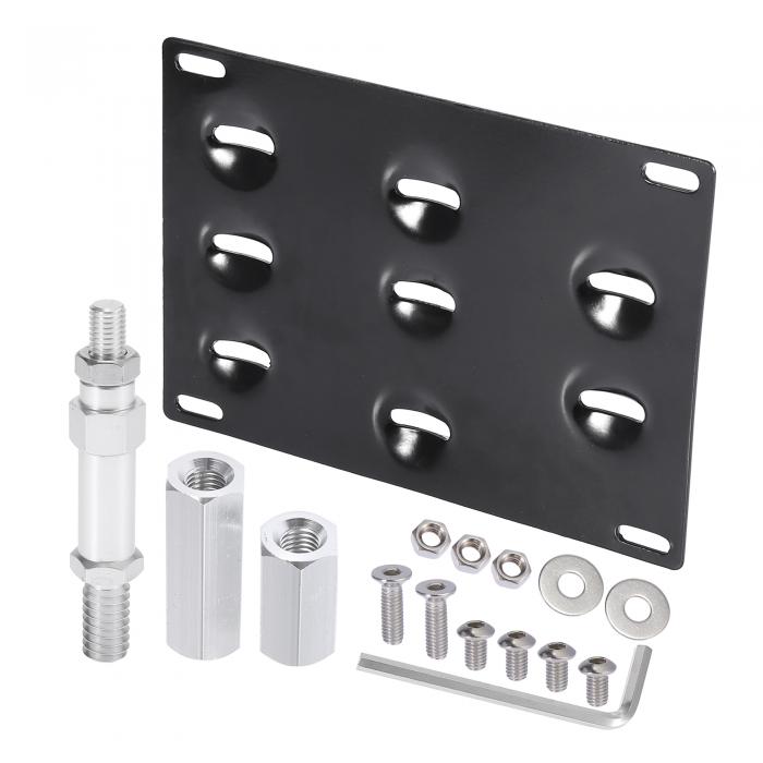 【期間限定10％OFF】X AUTOHAUX 車のフロントバンパートウフック ナンバープレートマウントブラケット..