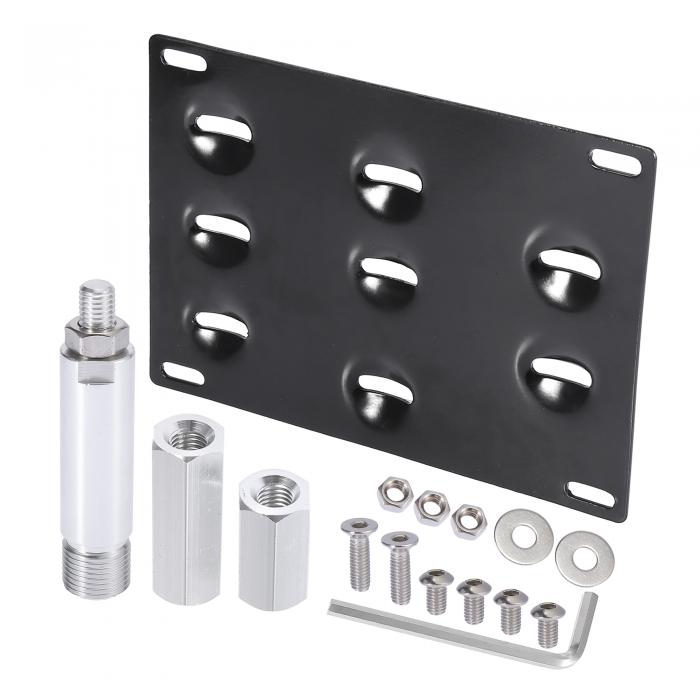 X AUTOHAUX 車のフロントバンパートウフック ナンバープレートマウントブラケットホルダーセット Lexus..