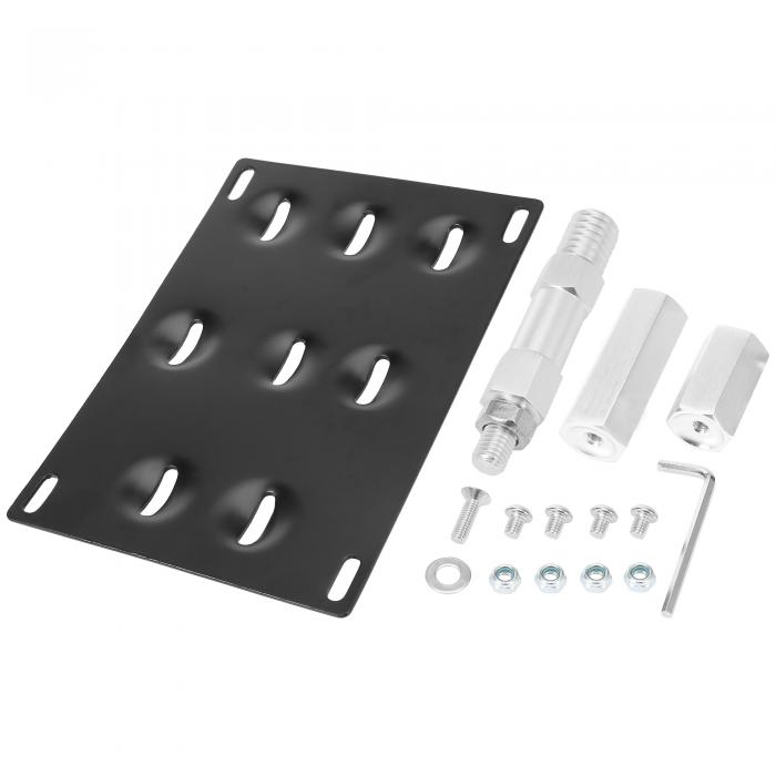 【期間限定10％OFF】X AUTOHAUX 車フロントバンパー牽引 フックナンバープレートマウントブラケットホ..