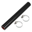 X AUTOHAUX 1セット 内径16mm 長さ200mm 0度 ブラック レッド カー シリコンホース ラジェーターホース 耐圧力 耐久 耐熱ホース 耐寒 ...