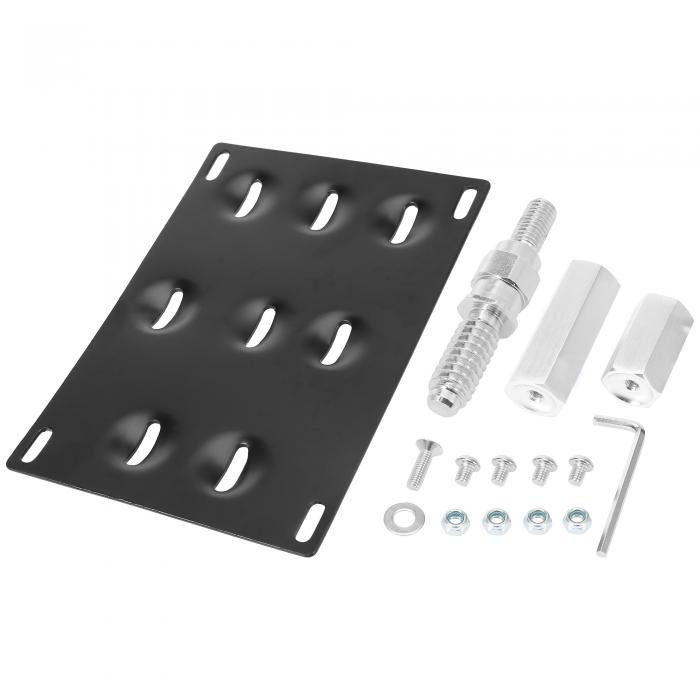 【期間限定10％OFF】X AUTOHAUX 車フロントバンパー牽引 フックナンバープレートマウントブラケットホ..