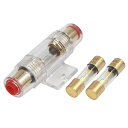 uxcell ヒューズホルダー ヒューズボックス ヒューズ 車用 4 6 8 ゲージ 10X38MM 40 Amp AGU ヒューズ AWGヒューズホルダー ヒ...