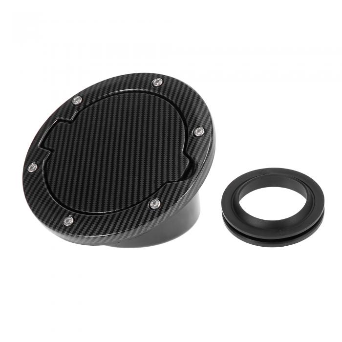 X AUTOHAUX カーガス燃料フィラードアカバー 燃料タンクキャップカーボンファイバーパターン Jeepに対..