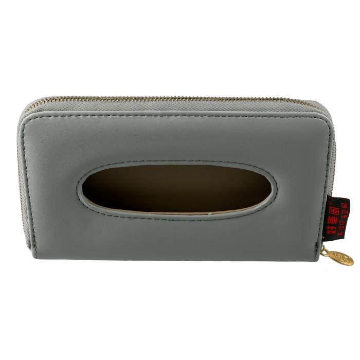 uxcell 車のサンバイザー後部座席ティッシュナ プキンボックス ホルダー ケース PUレザー 車両 SUV ト..