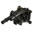 X AUTOHAUX エンジンクーラントサーモスタットハウジングアッセンブリー Chevroletに対応 Cruzeに対応 2011-2015 96817255 プラスチック 金属 ブラック(2)