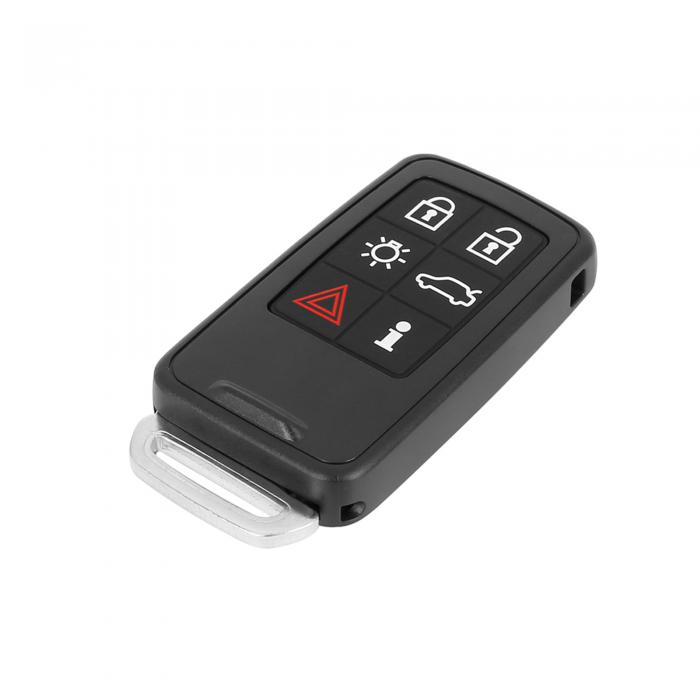 uxcell リモートキーフォブシェルケース キーレス 新しい車の交換 KR55WK49264 ブラック Volvo用 V60 2013-2016用
