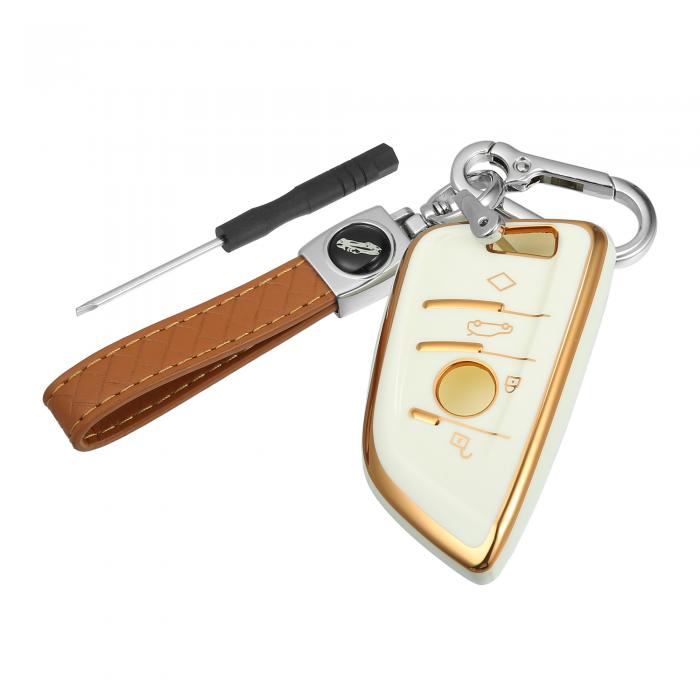 X AUTOHAUX キーフォブ リモコンキーカバーケース BM Wに対応 1 2 3 5 6 7 Series X1 X2 X3 X5 X6に対..