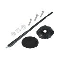 X AUTOHAUX アンテナマストパワーラジオ AM FM アンテナベース付き Jee pに対応 Wranglerに対応 2007-2021に対応 ブラック ...