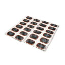 uxcell パンク修理キット パンク修理 パッチ タイヤ修理パッチ 汎用 自転車用 自動車用 46x30mm ゴム 24個
