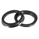 uxcell ハブリング 67.1mm/54.1mm ホイールハブリング ハブセントリックリング ハブ中心リング HUB CENTRIC RING 高速走行 ホイールのセンター ホイールスペーサー リングスペーサー ホイールリング 汎用 プラスチック ブラック 2個入り