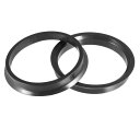 uxcell ハブリング 67.1mm/60.1mm ホイールハブリング ハブセントリックリング ハブ中心リング HUB CENTRIC RING 高速走行 ホイールのセンター ホイールスペーサー リングスペーサー ホイールリング 汎用 プラスチック ブラック 2個入り