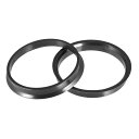 uxcell ハブリング 72.6mm/67.1mm ホイールハブリング ハブセントリックリング ハブ中心リング HUB CENTRIC RING 高速走行 ホイールのセンター ホイールスペーサー リングスペーサー ホイールリング 汎用 プラスチック ブラック 2個入り