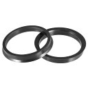 uxcell ハブリング 73.1mm/64.1mm ホイールハブリング ハブセントリックリング ハブ中心リング HUB CENTRIC RING 高速走行 ホイールのセンター ホイールスペーサー リングスペーサー ホイールリング 汎用 プラスチック ブラック 2個入り