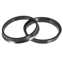 uxcell ハブリング 73.1mm/67.1mm ホイールハブリング ハブセントリックリング ハブ中心リング HUB CENTRIC RING 高速走行 ホイールのセンター ホイールスペーサー リングスペーサー ホイールリング 汎用 プラスチック ブラック 2個入り