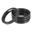 uxcell ハブリング 71.5mm/56.6mm ホイールハブリング ハブセントリックリング ハブ中心リング HUB CENTRIC RING 高速走行 ホイールのセンター ホイールスペーサー リングスペーサー ホイールリング 汎用 プラスチック ブラック 4個