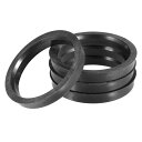 uxcell ハブリング 71.5mm/60.1mm ホイールハブリング ハブセントリックリング ハブ中心リング HUB CENTRIC RING 高速走行 ホイールのセンター ホイールスペーサー リングスペーサー ホイールリング 汎用 プラスチック ブラック 4個