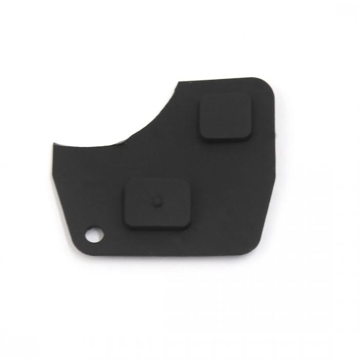 uxcell リモートキーボタンパッド リモートキーゴムボタン ブラック 2ボタン リモート トヨタに対応