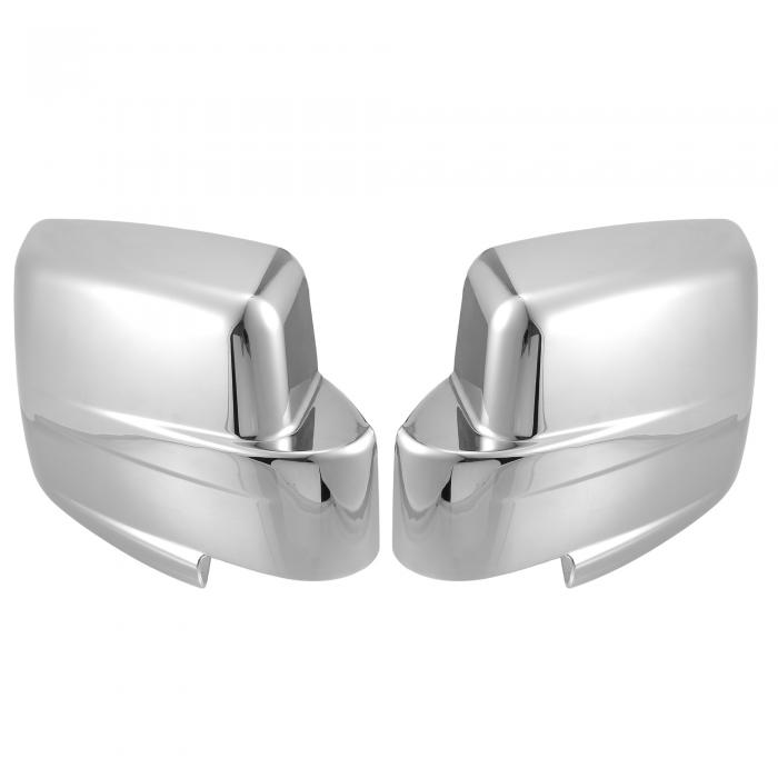 X AUTOHAUX 車外装クロームメッキミラーカバー フルミラーカバー カバーキャップオーバーレイ Jeepに対応 Patri otに対応 2007-2017 Dodgeに対応 Nitroに対応 2007-2012 1ペア