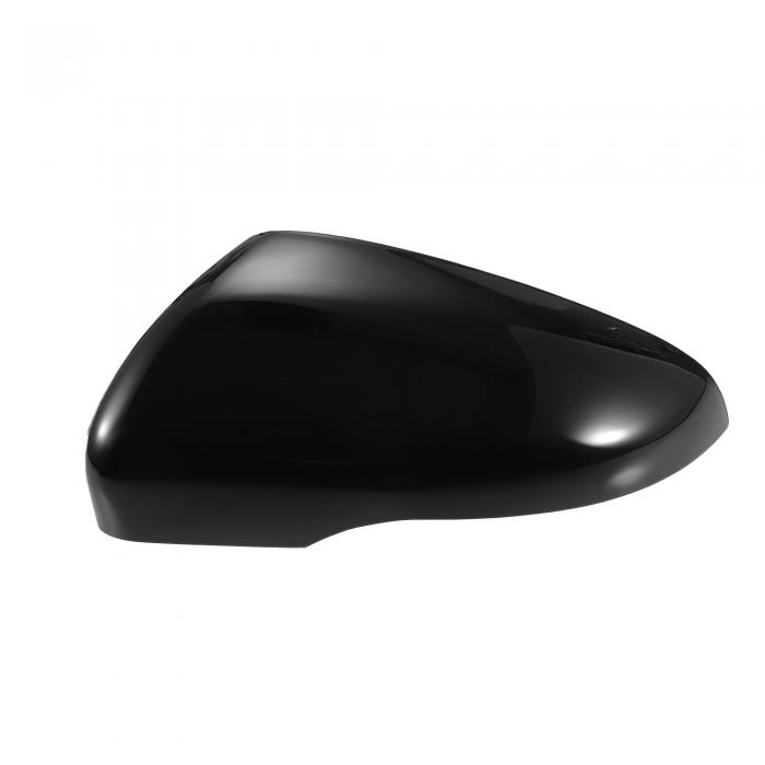 X AUTOHAUX カーリアビュー左ドライバーサイドミラーカバーキャップ交換用 グロス黒い フォルクスワーゲンに対応 ゴルフ MK6 2009-2013 フォルクスワーゲンに対応 トゥーラン 2010-2014 ミラーガードカバー 外装装飾