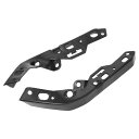 X AUTOHAUX フロントバンパーブラケット プラスチック製 ブラック 左右フロントバンパーグリルホルダー 68213539AC 68213538AC ダッ...