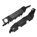 uxcell バンパーブラケット サポートフェンダーカバー 正面 左側 右側 Hyundaiに対応 Elan traに対応 2011 2012 2013 耐久性 プラスチック ブラック 1ペア