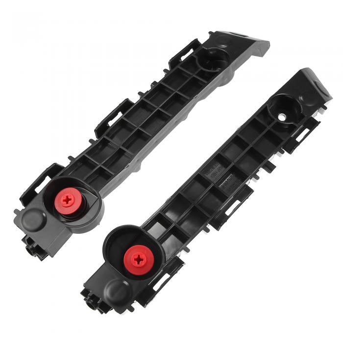 uxcell バンパーブラケット サポートフェンダーカバー Toy otaに対応 Tacomaに対応 2016-2021 耐久性 正面 左側 右側面 プラスチック ブラック 1ペア