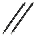 X AUTOHAUX 調整可能なスプリッターサポートロッド フロントリアバンパー リップスプリッター ストラットロッドタイサポートバー ほとんどの車両に適合 ブラック ロッド長さ150mm 2個