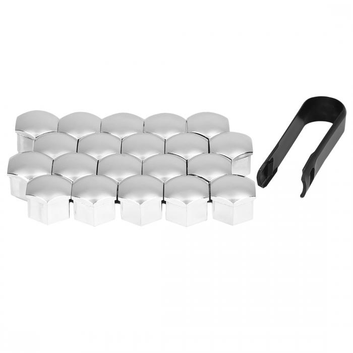 uxcell ホイールラグカバー ホイールナットラグハブカバー 防塵キャップ プラスチック 取り外しツール..