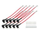 X AUTOHAUX マイクロ2ヒューズアダプタータップ ヒューズキット 25Aブレードスタイルヒューズ付き 車用 ボート用 32V 10セット