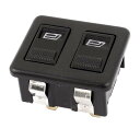 uxcell カーガラスリフトスイッチ ブラック プラスチック、金属 38x45x30mm(長さ*幅*厚さ)