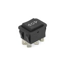 uxcell ロッカースイッチ モーメンタリ DPDT ON-OFF-ON 3ポジション 6ピン 自動車用