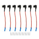 uxcell カーヒューズタップ追加の回路アダプター 3個 ユニバーサル 12V 7個 25A ミニ ATM APM ブレード型ヒューズ付き 1セット(2)