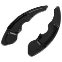 X AUTOHAUX ステアリングホイールシフトパドル アルミ合金製 ブラック 車のステアリングホイールシフトパドルトリム レクサスに対応 NX200T 300...