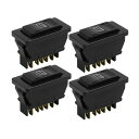 uxcell スイッチ DC 12V ユニバーサル モーメンタリーエレクトリック パワー窓 スイッチ w ライト 車 4個入り