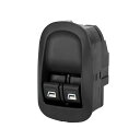 X AUTOHAUX 車のパワーウィンドウコントロールスイッチ マスターウィンドウスイッチ 6554.WQ 6554WQ Peugeotに対応 206に対応 2000-2008に対応