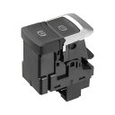 uxcell 電動パーキングブレーキコントロールスイッチ Audiに対応 Q3 2015-2018に対応 耐久性 ABS プラスチック ブラック フロントハンドブレーキボタンパーキングスイッチ