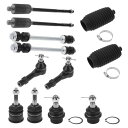 X AUTOHAUX Fordに対応エク スプローラー マーキュリーに対応マウンテニア用の12個のフロントサスペンションキット インナーアウタータイロッドエンド フロントスウェイバーリンク アッパーロワーボールジョイント