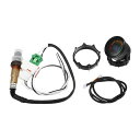 uxcell 空燃比ゲージ LEDデジタル表示 酸素センサー付 カーゲージ 12V 車用 1セット