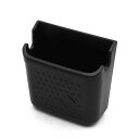uxcell 携帯ホルダー 収納 雑貨ポケット 車用 家用 プラスチック 粘着 ブラック 8.5x8.2x3.8cm