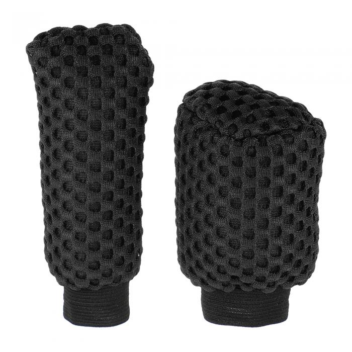 uxcell 車のハンドブレーキカバー ギアシフトノブカバー ユニバーサル 車のシフタープロテクター 室内..