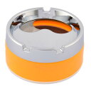 uxcell 灰皿 アッシュ カップアッシュ プラスチック メタル 8.5x5cm イエロー
