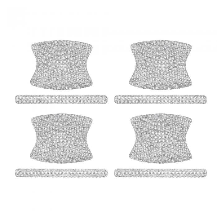 X AUTOHAUX カーフェイククリスタルドアハンドルステッカー ブリンブリンアクセサリー ラインストーン ..