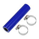 X AUTOHAUX 1セット 内径13mm 長さ100mm 0度 ブルー ブラック カー シリコンホース シリコンチューブ インタークーラー ターボ インテー...