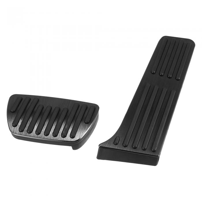 X AUTOHAUX ブレーキとガスアクセルペダルカバー 滑り止め ドリルなし アルミニウム合金 フットペダル..