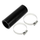 X AUTOHAUX 内径35mm 長さ127mm 0度 ブラックカー 耐熱 シリコンホースホースバンド付きクーラントホース4層強化 ブレーキホース ダクトホー...