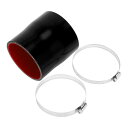 X AUTOHAUX 内径83 mm-89mm 長さ100mm ストレート シリコンホース クーラント 耐久 耐熱ホース 4層強化 燃料ホース ホースバンド付き...