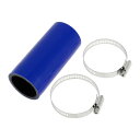 X AUTOHAUX シリコンホース シリコンチューブ インタークーラー ターボ インテークパイプ ブルー 長さ100mm 内径38mm 4層構造 汎用 エアク...