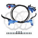 BULLSPANN 1セット 自転車ディスクブレーキキット フロント左リア右ブレーキレバー 160mmローター 自転車ディスクブレーキキャリパー 850mm 1...