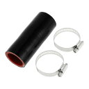 X AUTOHAUX シリコンホース シリコンチューブ インタークーラー ターボ インテークパイプ ブラック 長さ100mm 内径32mm 4層構造 汎用 エア...